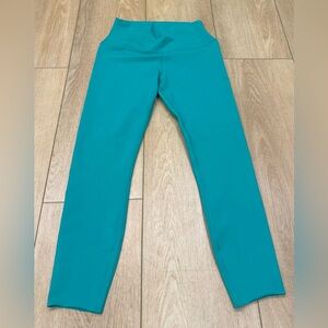 Alo High Waist Teal Green Leggings Yoga Activewear Size Medium